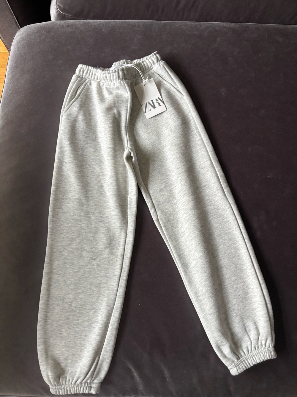 Zara Light Grey Kids Jogger Sweatpants